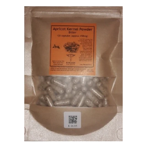 120 Bitter Apricot Kernel Powder in Vegetarian Capsules